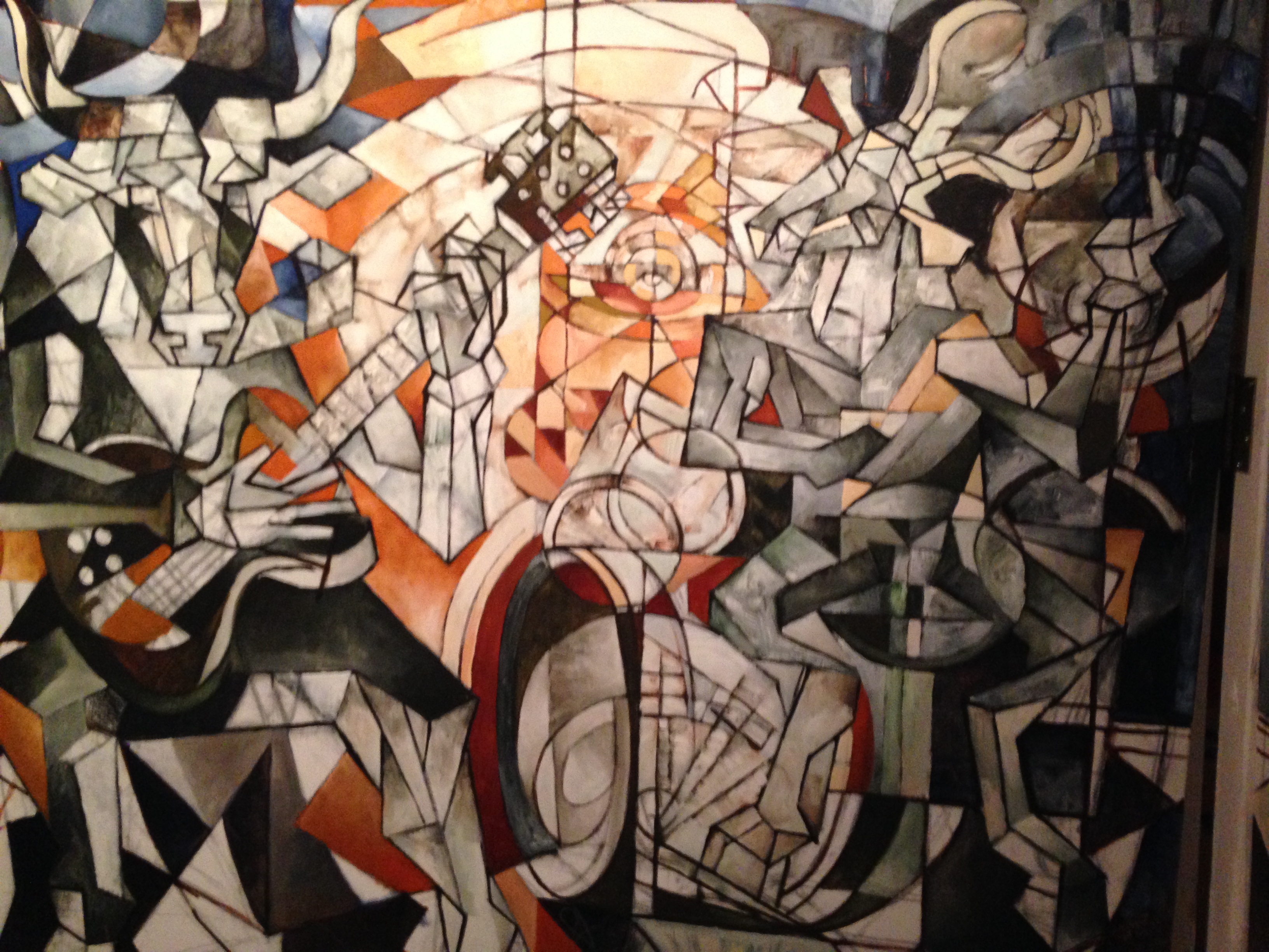 Cubist Oil Painting Rock AnimalZ By Rick Clement 